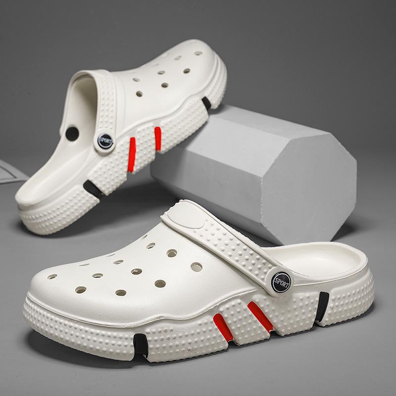 Мужские модные садовые клоги с мягкой подошвой и вентиляцией для пляжа или улицы