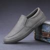 Мужская повседневная обувь Кожаная повседневная обувь для мужчин Нескользящие мокасины Удобные дышащие туфли для вождения Мужская обувь на плоской подошве Мокасины