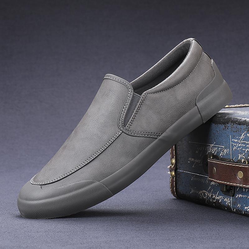 Мужская повседневная обувь Кожаная повседневная обувь для мужчин Нескользящие мокасины Удобные дышащие туфли для вождения Мужская обувь на плоской подошве Мокасины