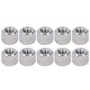 10Pcs Hex Coupling Nut Stainless Steel Rustproof M10 Connector Nut for Bolts Studs