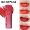 HER ORANGE Velvet Soft Mist Matte Lip Glaze High Value Air Mist Sensation Lip and Cheek Lipstick White Lipstick Lip Glaze