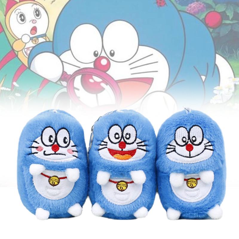 Adorable Cute Plush Doraemon Keychain Soft Toy Bag Charm Stuffed Animal Doll