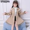 Girls' Coat Spring Autumn Girls Big Children's Spring Children's Trench Coat Children's Clothes