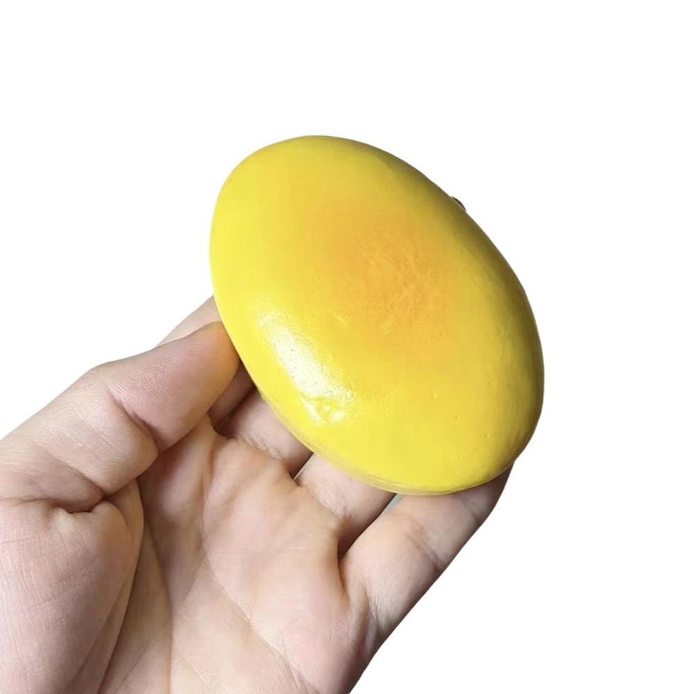 Semi-Baked Fidget Squeeze Toy Slow Rebound Mochi Squish Foam Toy Cheese Cake Squeeze Toy Home Use