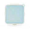 TAMOSH Portable Silicone Microwave Sandwich Storage Box Lunch Box Reusable Toast Container Case Blue