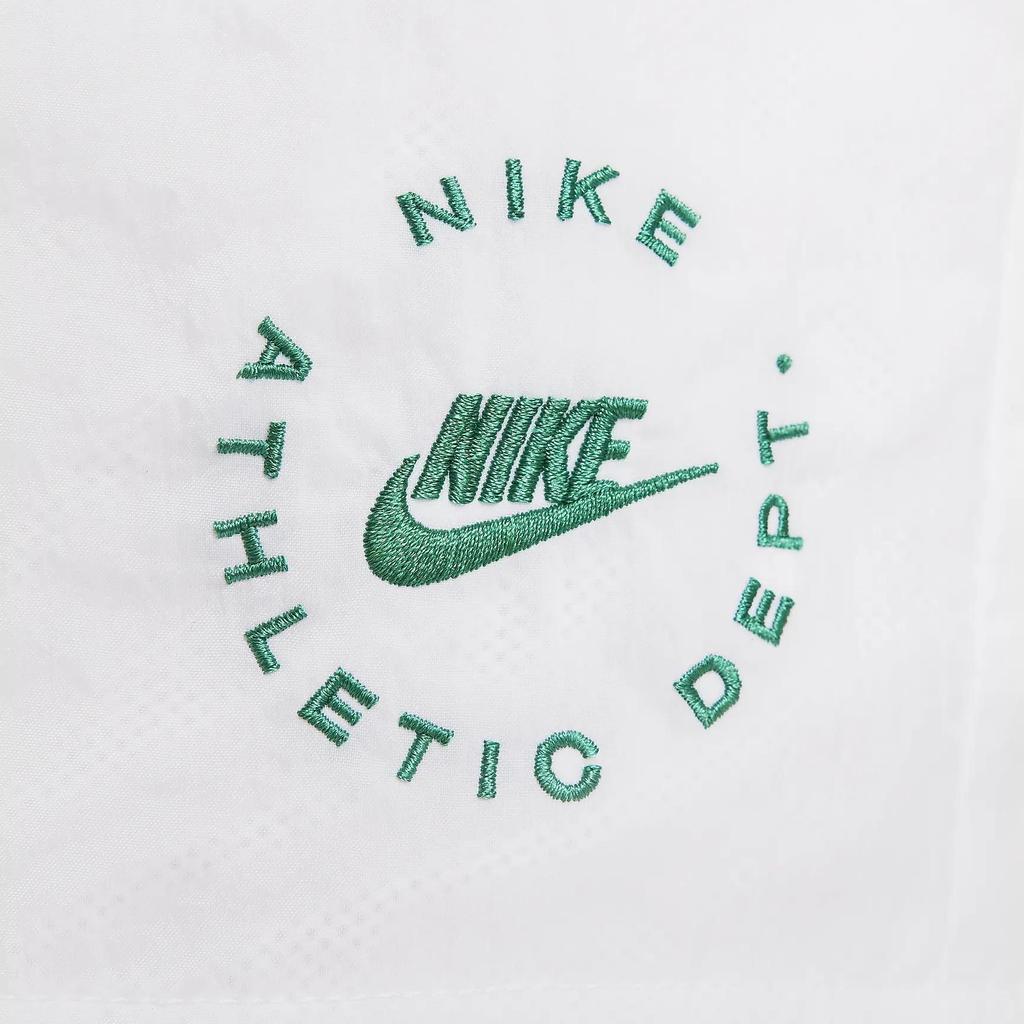 Nike Повседневные шорты с высокой талией и принтом тканого логотипа, женские шорты белого цвета FN7219-100