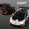 RUM1:24 Scale Lamborghini Huracan Sto Alloy Car Model Light & Sound effect diecast car Toys for Boys baby toys birthday gift car toys kids toys car