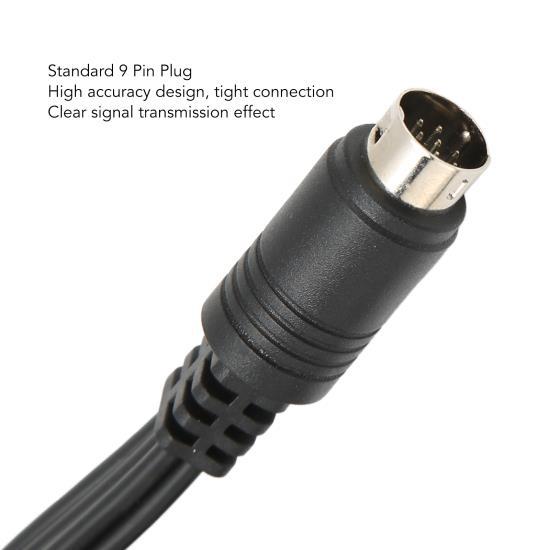 Кабель Mini DIN to 6 RCA 9 Pin Clear Signal Stable Sound Video Composite для цифровой видеокамеры TV AV-ресивера 