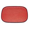 Osho Wood Grain Oval Tray Red and Lacquerware Made In Japan J-kitchens (45cm), 1.5 Ft., Black, (ABS Resin),