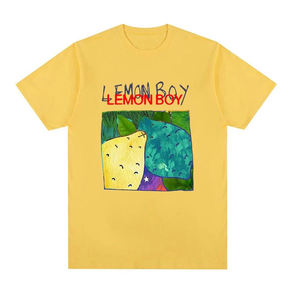 Классические футболки для мальчиков Cavetown Lemon, унисекс/женские футболки, свитшот в стиле хип-хоп, летняя футболка, хлопковая футболка, винтажная одежда