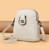 New Fashion Multi Layer Mobile Phone Bag  Summer Women's Single-shoulder Crossbody Bag  Urban Simple Middle-aged Mother Bag