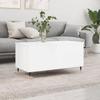 VidaXL Coffee Table High Gloss White 90x44.5x45 Cm Engineered Wood 830966