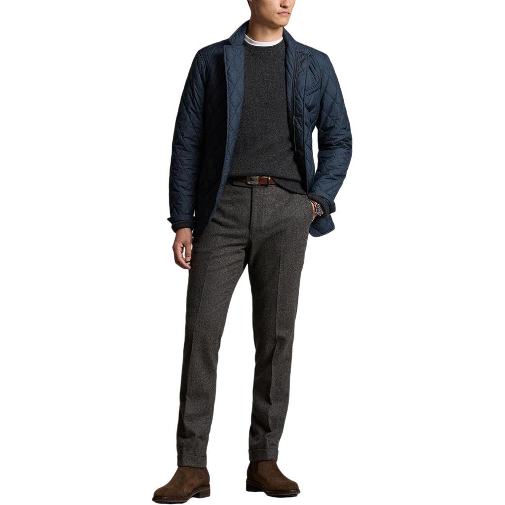 Polo Ralph Lauren Solid Color Long Sleeve Quilted Zip Collar Jacket Men Jackets Blue 710938508-001