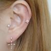 [1+1] Fashion Piercing Little Flower 2 Types, Choose 1 (sold Individually)