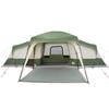 Family Tent with Porch 9 Person Capacity Green Waterproof
