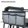 Portable Multi-pocketed Durable Pocket Organizer Storage Bag Armrest Pouch Wheelchair Side Bag