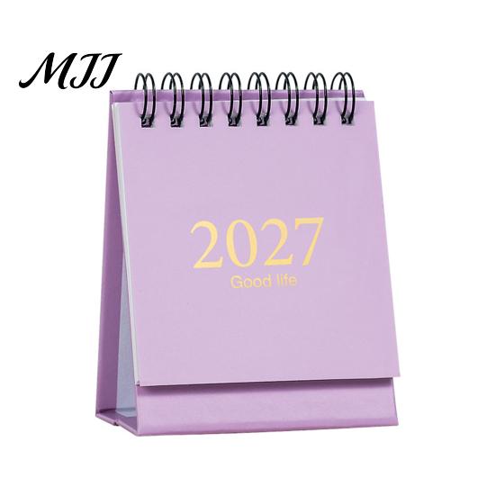 Standing Office Desk Planner 2027-2028 Mini Flip Calendar, 18 Month Desktop from Jan. Portable Calendar 2027 to Jun. 2028, Pocket Size for Classroom