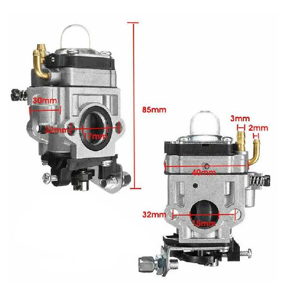 Engine Carburetor Brush Cutter Strimmer Cutter Chainsaw 15mm Carburetor Kit 43cc 52cc Engine Carburetor 40-5 44-5