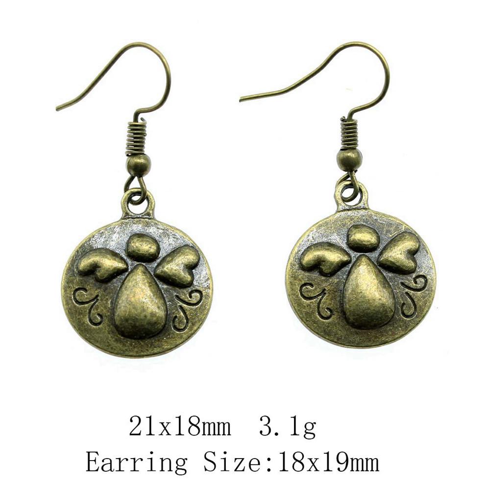 Комплекты сережек на годовщину свадьбы, серьги-подвески и подвески в виде крыльев ангела, женские серьги-сумки для свадьбы