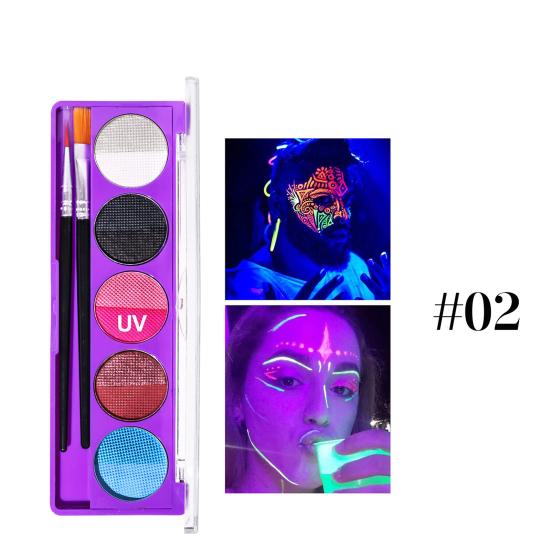 Makeup Palette Water-Soluble Versatile Creative Body Paint for Festivals Stages Opera