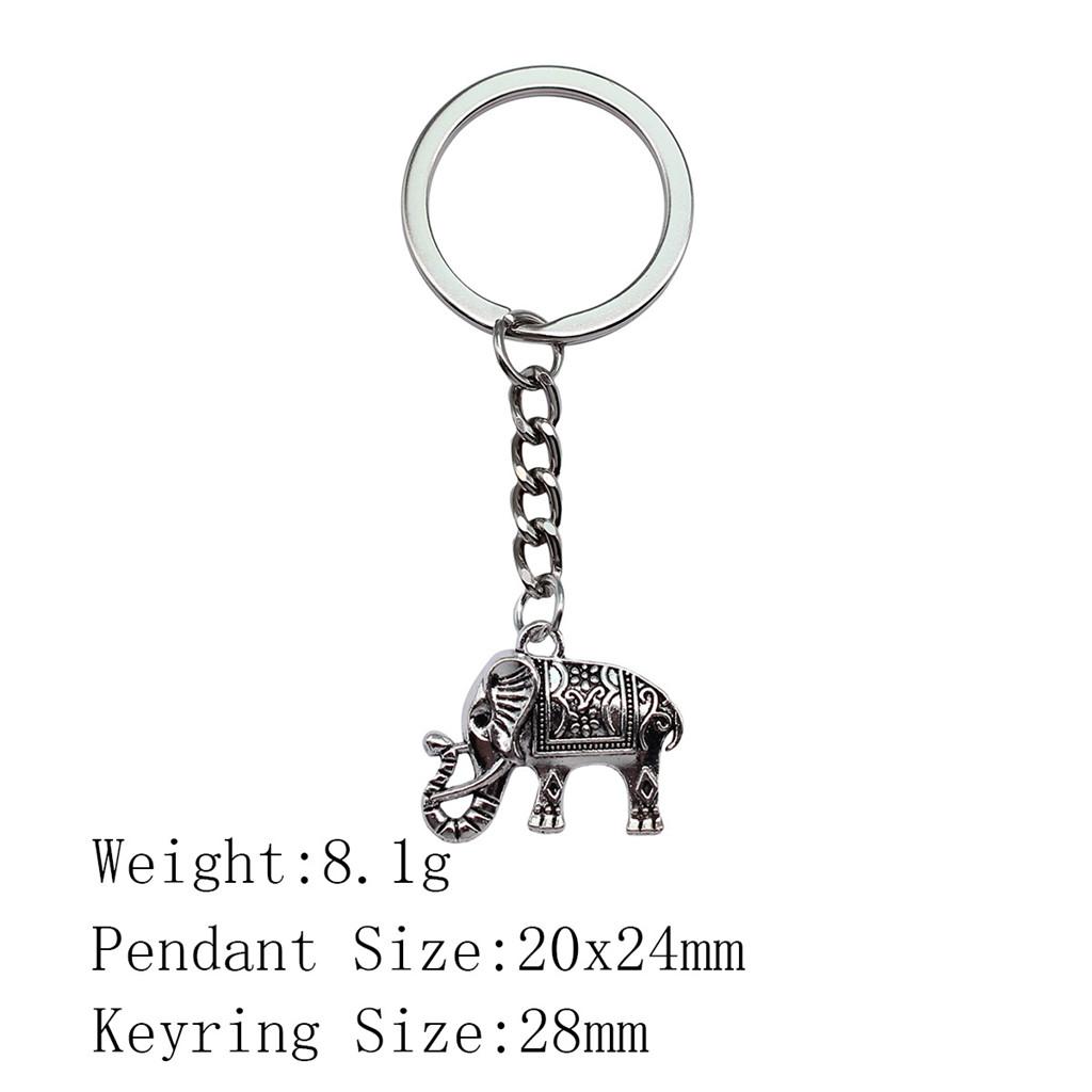 Wedding Anniversary Men Keychain Elephant Key Ring Women's Clothing Chains For Boys