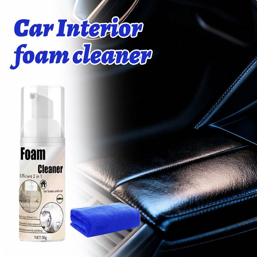 Universal No Wash Foaming Seat Cleaning Spray Efficient Stain Clean Leather Fabric Surface Anti-Aging Car Care Supplies
