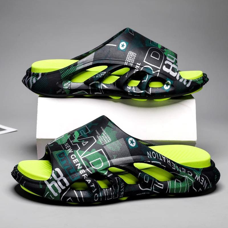 Men Fashion Slippers Sides Indoor Outdoor Men Flip-flops Sandals Beach Casual Shoes Soft Sole Slides Men's Sandals 2024