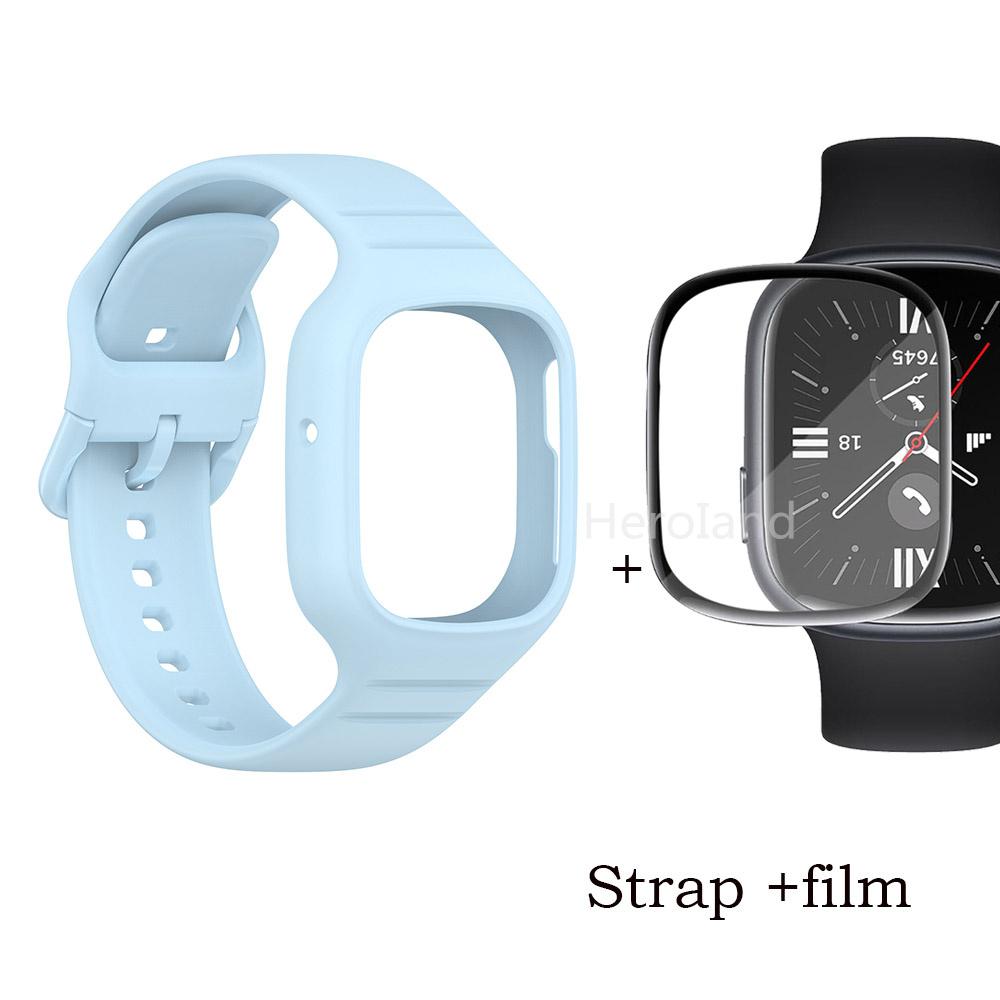 Спортивный силиконовый ремешок для часов Huawei Honor Watch 4, ремешок для смарт-часов, браслет для Honor Watch4, аксессуары, ремешок 2 в 1