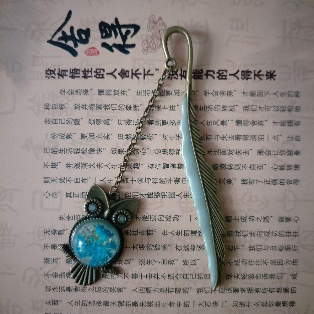 Pendant Butterflies Teachers Gift Feather Bookmarks Bookmark Luminous Bookmark Metal Bookmark