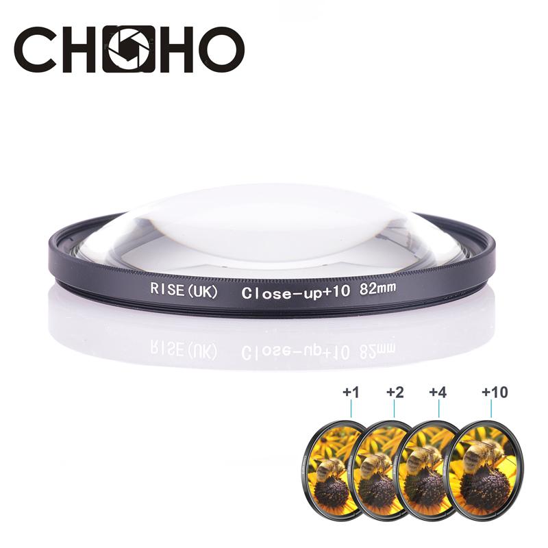 Close Up Filter Macro Lens Filtors 82MM +1 +2 +4 +10 Close-UP magnifying glass for Canon Nikon Sony Camera Lente Accessories 6