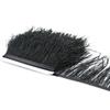Colorful 8-10 CM 1/5/10 Meter Ostrich Feathers Trim Plumes Ribbon For DIY Wedding Dress Decoration Crafts Accessories Party Clothing