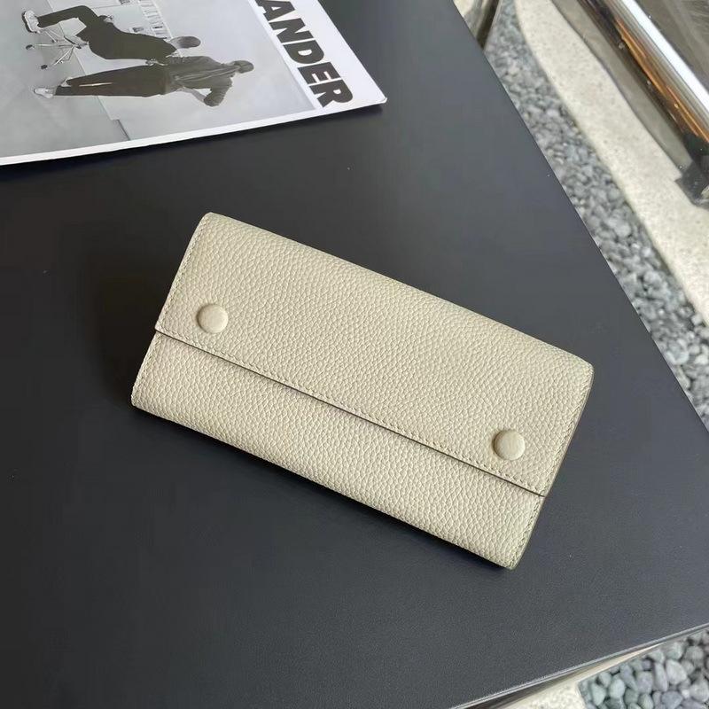 Новый женский кошелек из натуральной кожи с удлиненным дизайном и тройными заклепками контрастных цветов внутри. Трансграничный кошелек