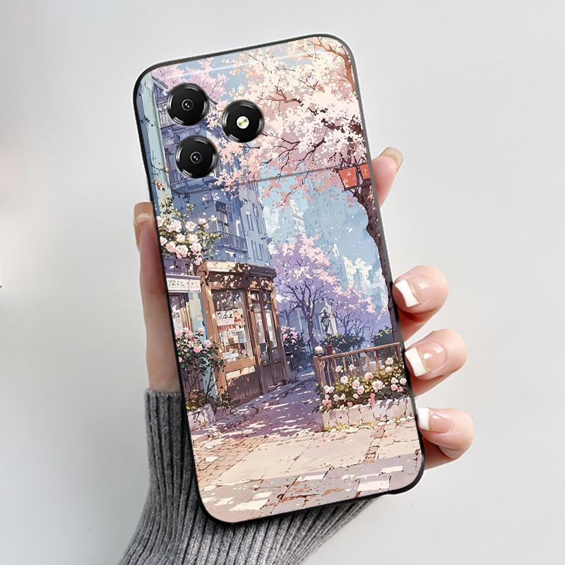 Чехол для телефона ZTE Blade A36 Чехол Z2472 Эстетичный Роскошный Милый Крутой Для Мальчиков Девочек Черный Матовый Мягкий Силикон Защитная Задняя Крышка