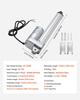 12V Linear Actuator, 203.2mm Stroke IP65 Waterproof Linear Actuator, 675lbs/3000N 0.2"/s Motion Actuators with Mounting Bracket for Solar Trackers,