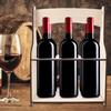 Wooden 6 Holes Beer Red Wine Dispenser Bottle Storage Rack Holder Shelf Storage Organizer for Bar