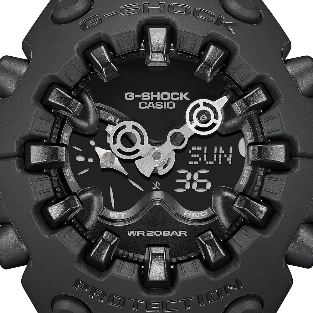Casio G-Shock GA-V01 Analog-Digital Watch with Bumper Index Black Men's Overseas Model