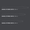 Target Darts Swiss Storm ONYX Dart Points (set of 3) 26mm/30mm/35mm Silver/gold/black Replacement Steel Dart Points (35mm, Black)