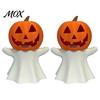 Indoor Autumn Decor Halloween Pumpkin Ghost Candle Holder, Decorative LED Electronic Spooky Home Ornament Stand, 3D Printed for Party Tabletop