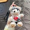 Bag Pendant Pilot Bear Keychain Stuffed Animal Plush Bear Dolls  Decoration