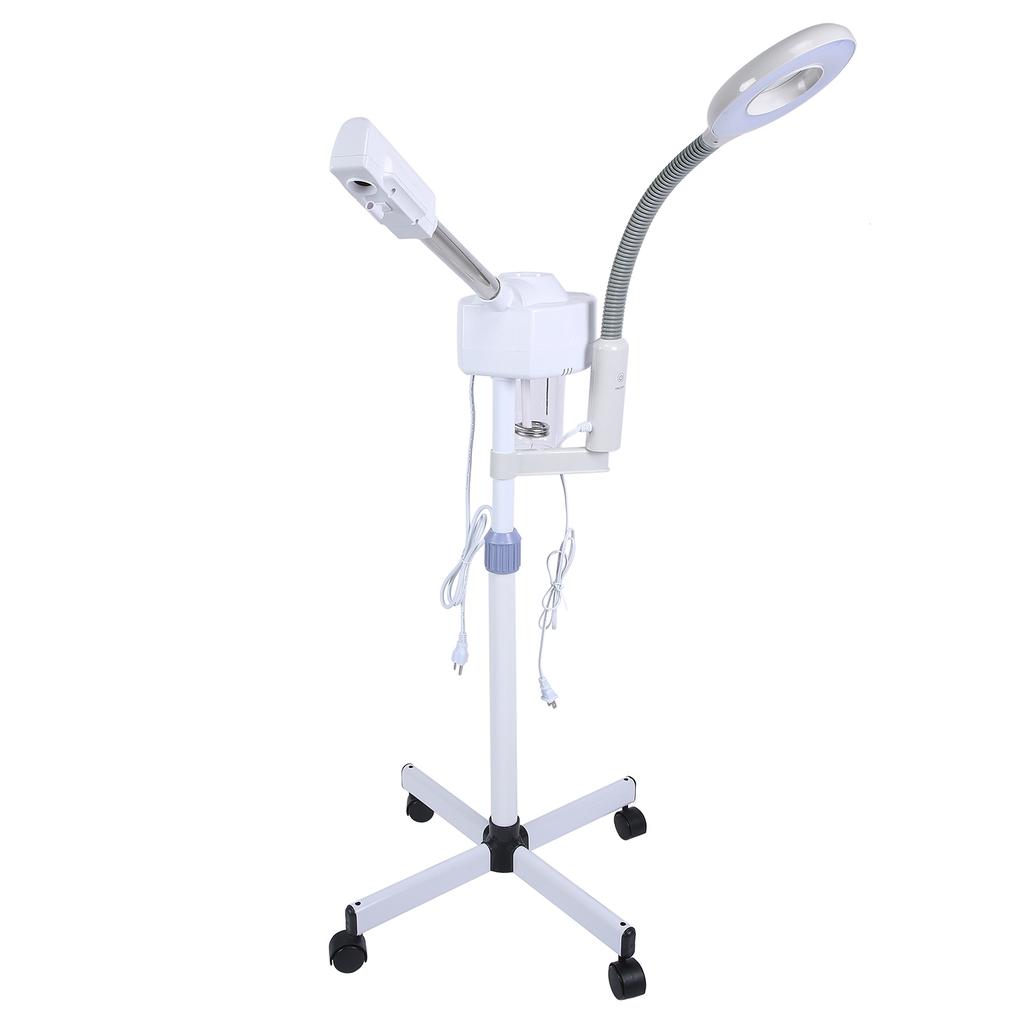 2 In 1 5X Magnifying Facial Steamer Lamp Hot Ozone Beauty Machine Spa Salon