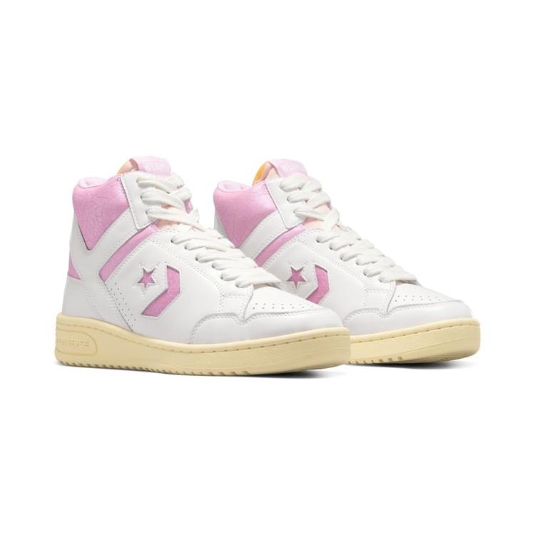 Converse Shai Gilgeous-Alexander x Weapon High Vintage White Winsome Orchid унисекс кроссовки розовые A13355C