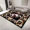 European Style Large Living Room Carpet Decoration Home Retro Flower Rug Washable Parlor Coffee Tables Mat Non-slip Room Tapis