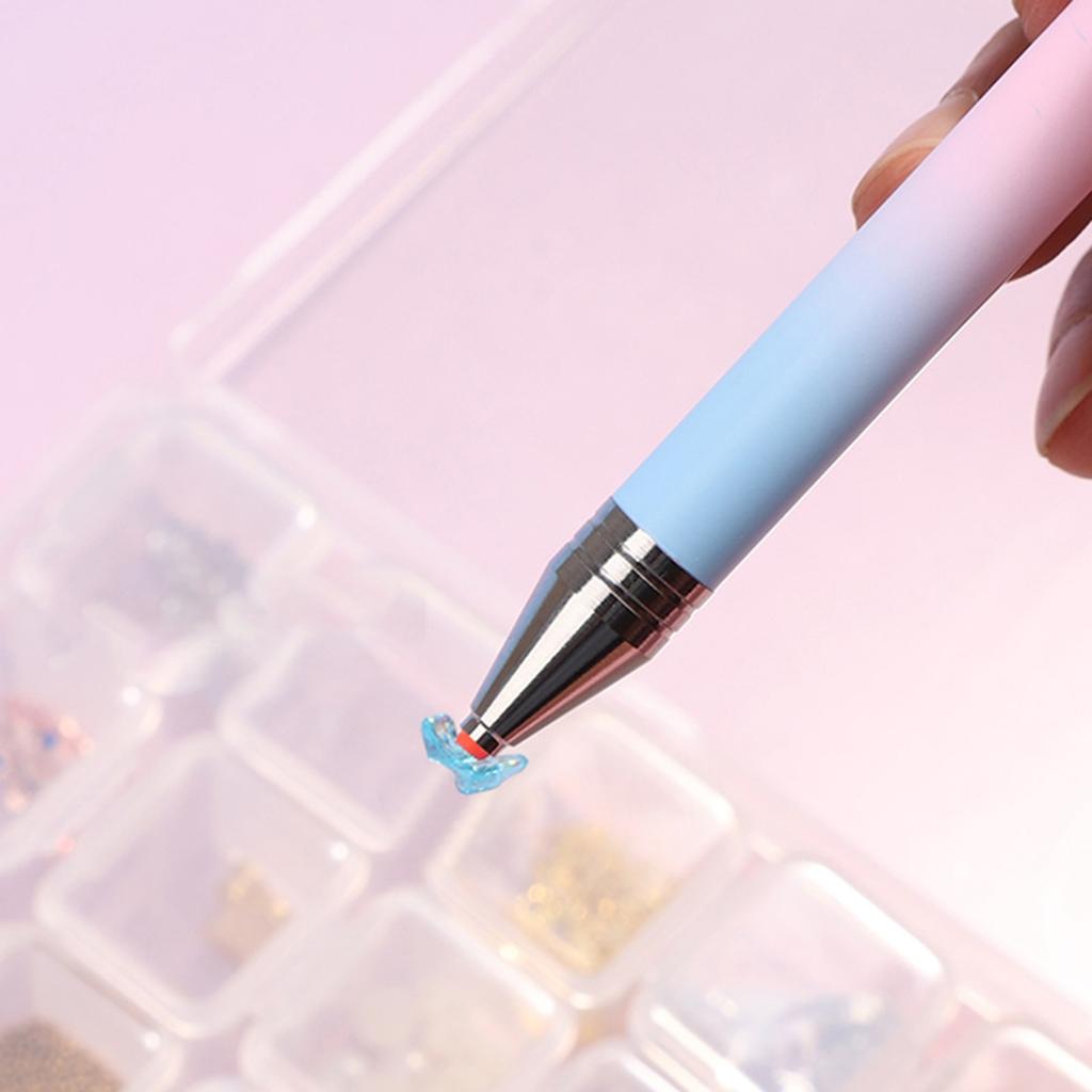 Вращающаяся ручка-доттер для нейл-арта для страз с наконечником 360 градусов, противоскользящая ручка, ручка-доттер для нейл-арта для DIY дизайнов ногтей