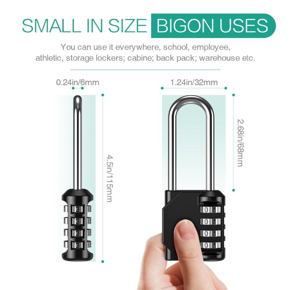 4 Digit For Luggage Password Code Drawer Combination Number Locks Smart Lock Padlock Password Lock