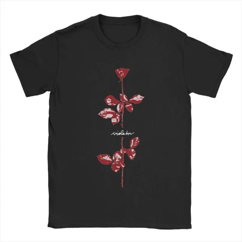 Violator Red Depeches Mode Музыкальные Футболки Мужские Креативная Футболка из Чистого Хлопка O N Унисекс Футболка
