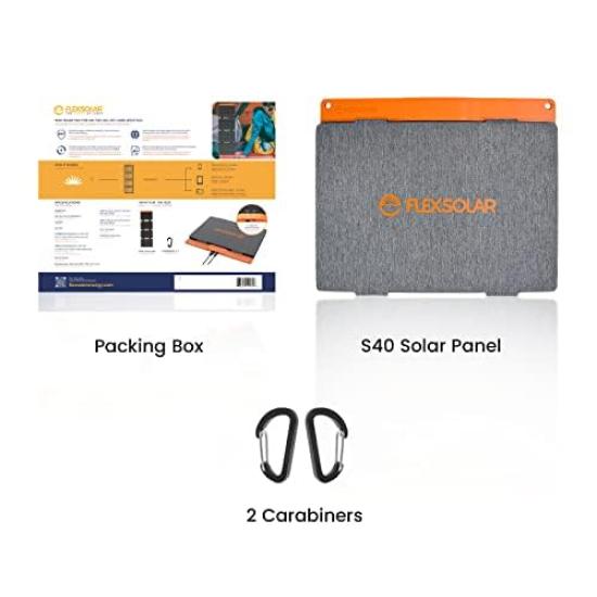 FlexSolar солнечная панель 40 Вт солнечное зарядное устройство 2 USB быстрая зарядка солнечное зарядное устройство IP67 водонепроницаемый для использования энергии защита от тайфунов предотвращение стихийных бедствий Джаккури