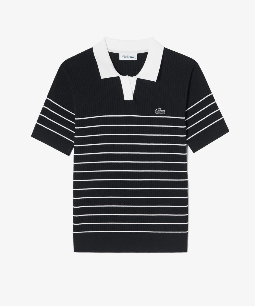 LACOSTE Женский текстурированный поло-свитер в полоску Af230E-56G 031