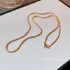 iF ME Luxury Gold Necklace for Women Twist Chain Choker Simple Accessories Jewelry
