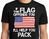 Big Guys Rule Big and Tall King Size If This Flag Offends You I'll Help You Pack T-Shirt