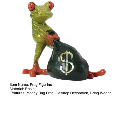 Фигурка Лягушки с Мешком Денег Юшенг Приносит Удачу Богатство Смола Мультяшная Статуэтка Лягушки Домашний Офисный Настольный Декор Украшение